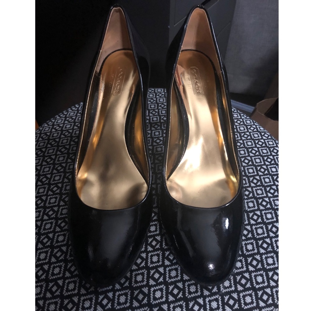 Coach heels 👠 patent leather
